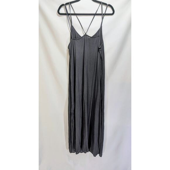 Aerie Black Modal Maxi Slip Dress Women’s XL - Picture 3 of 5
